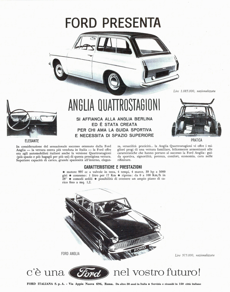 Ford Anglia Estate Advert