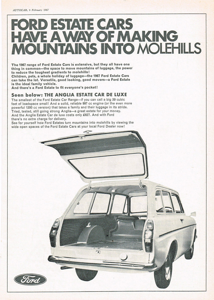 Ford Anglia Estate Advert