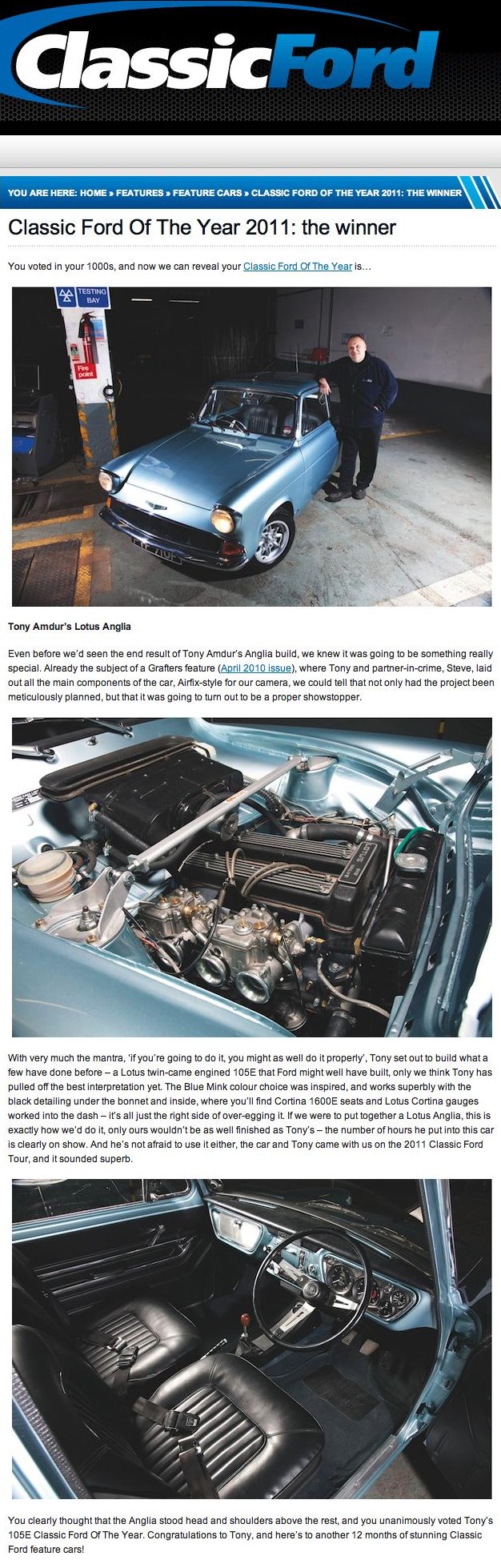 Classic Ford Car of the Year