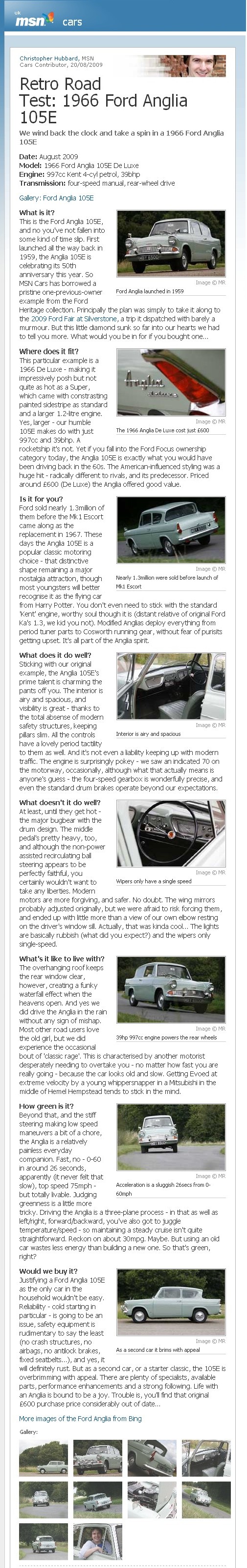 Ford Anglia Road Test