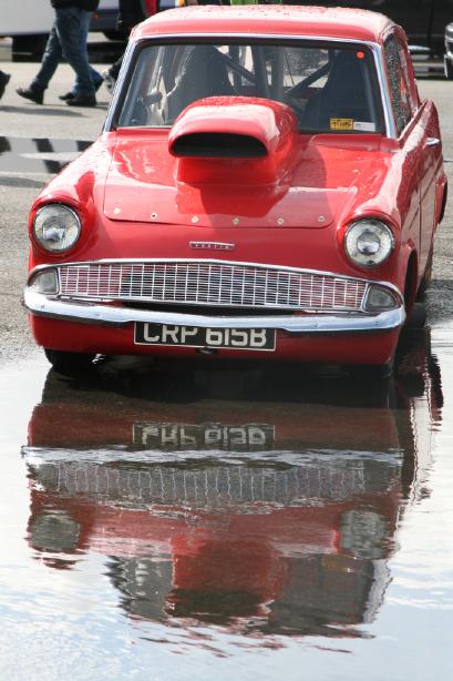Ford Anglia at Dragstalgia Santa Pod