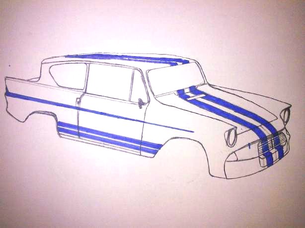 Ford Anglia Paint Job