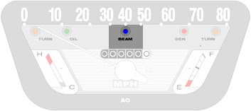 Main Beam Warning Light